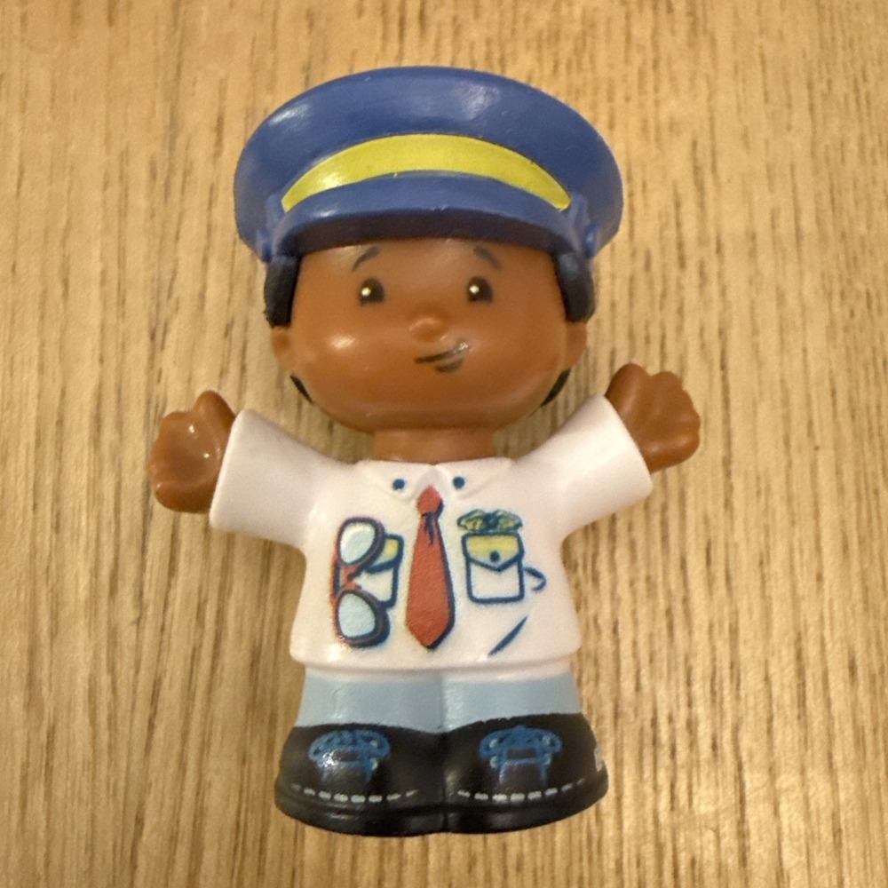 2016 Fisher Price Little People Replacement Travel Together Airplane Pilot Kurt